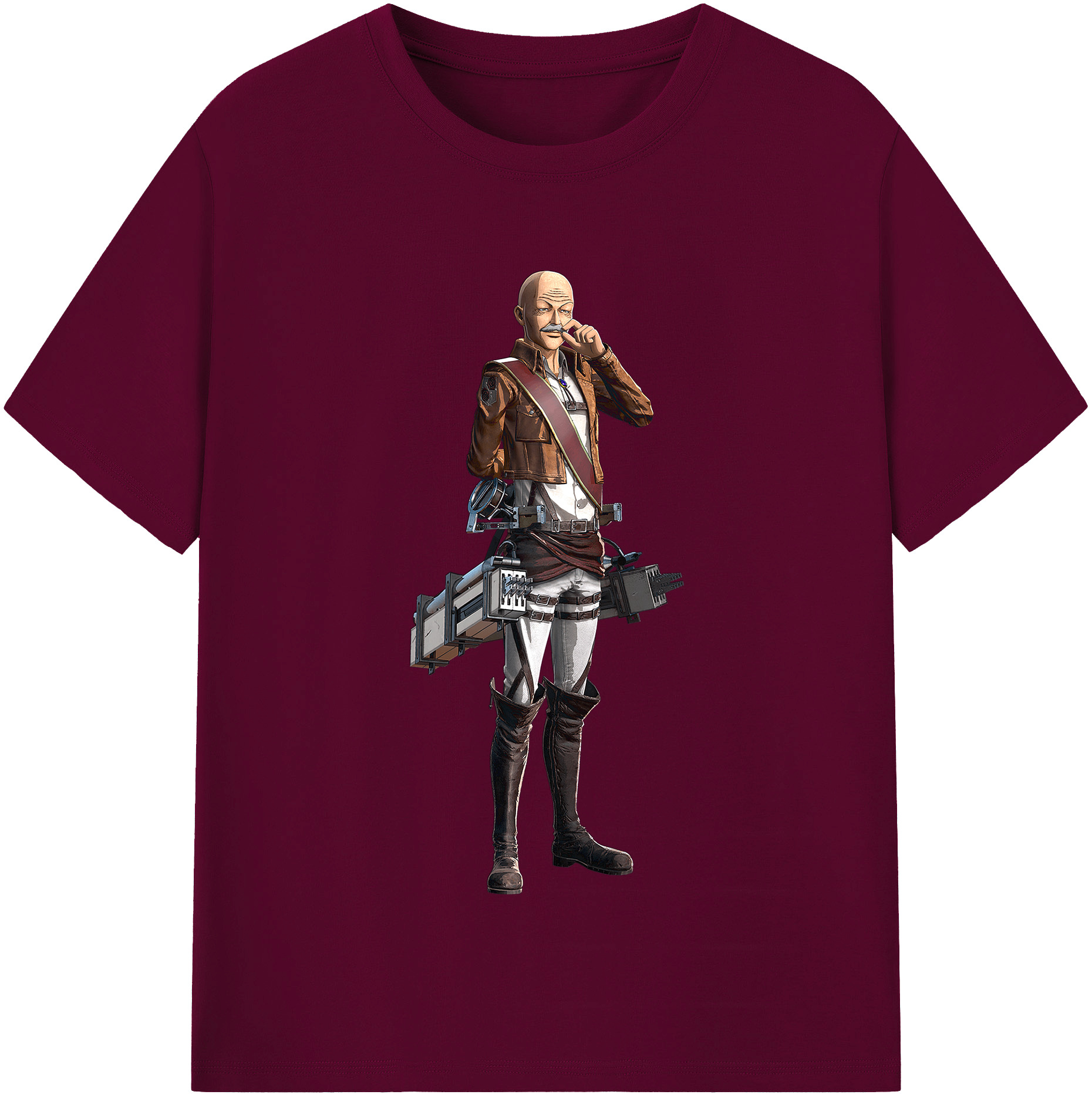 （画像用） 進撃の巨人 ドット·ピクシス Attack on Titan Dot Pixis レディースカジュアルプリントTシャツ（綿100％）